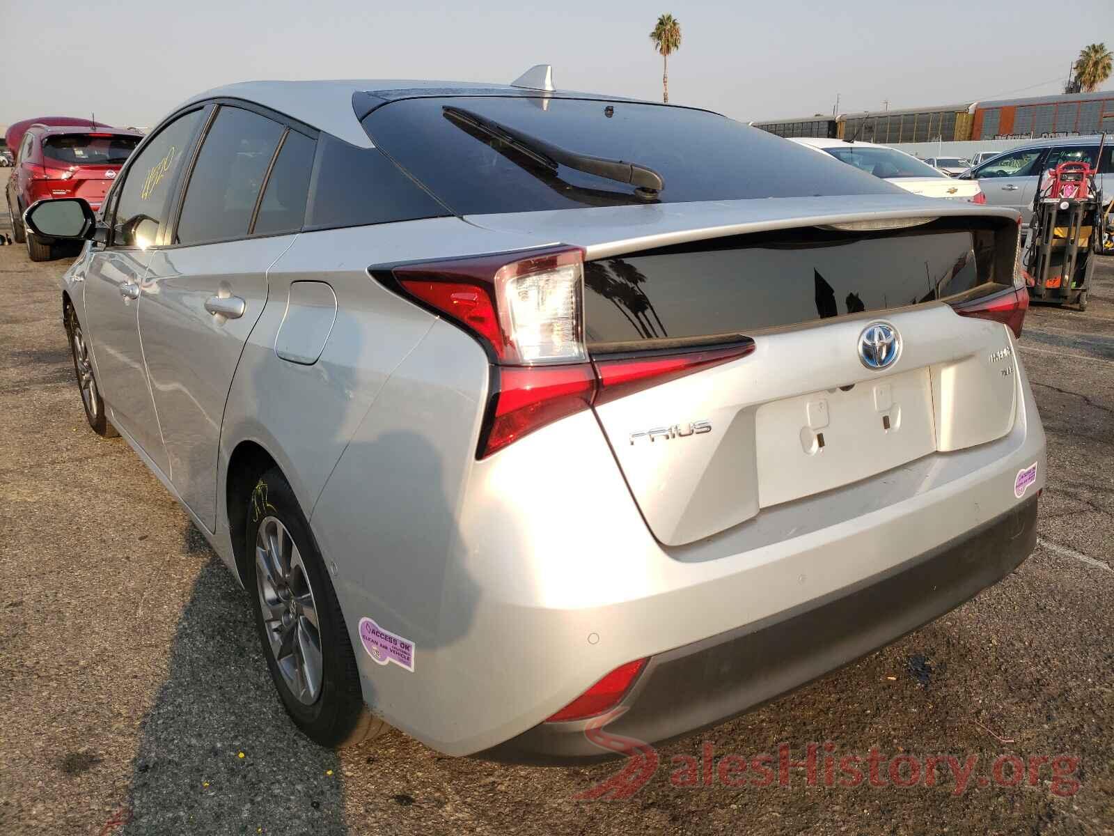 JTDKARFU8K3081027 2019 TOYOTA PRIUS