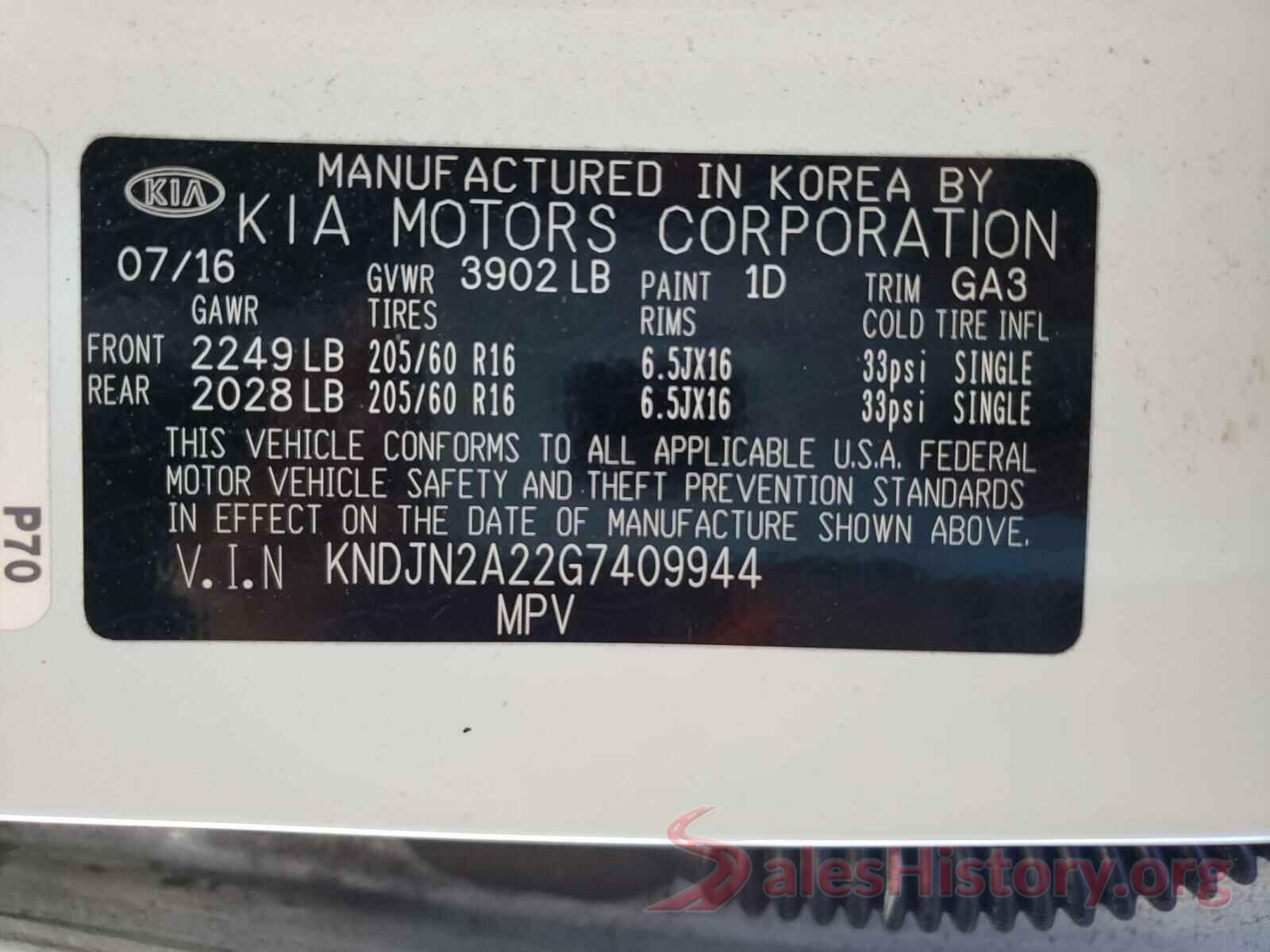 KNDJN2A22G7409944 2016 KIA SOUL