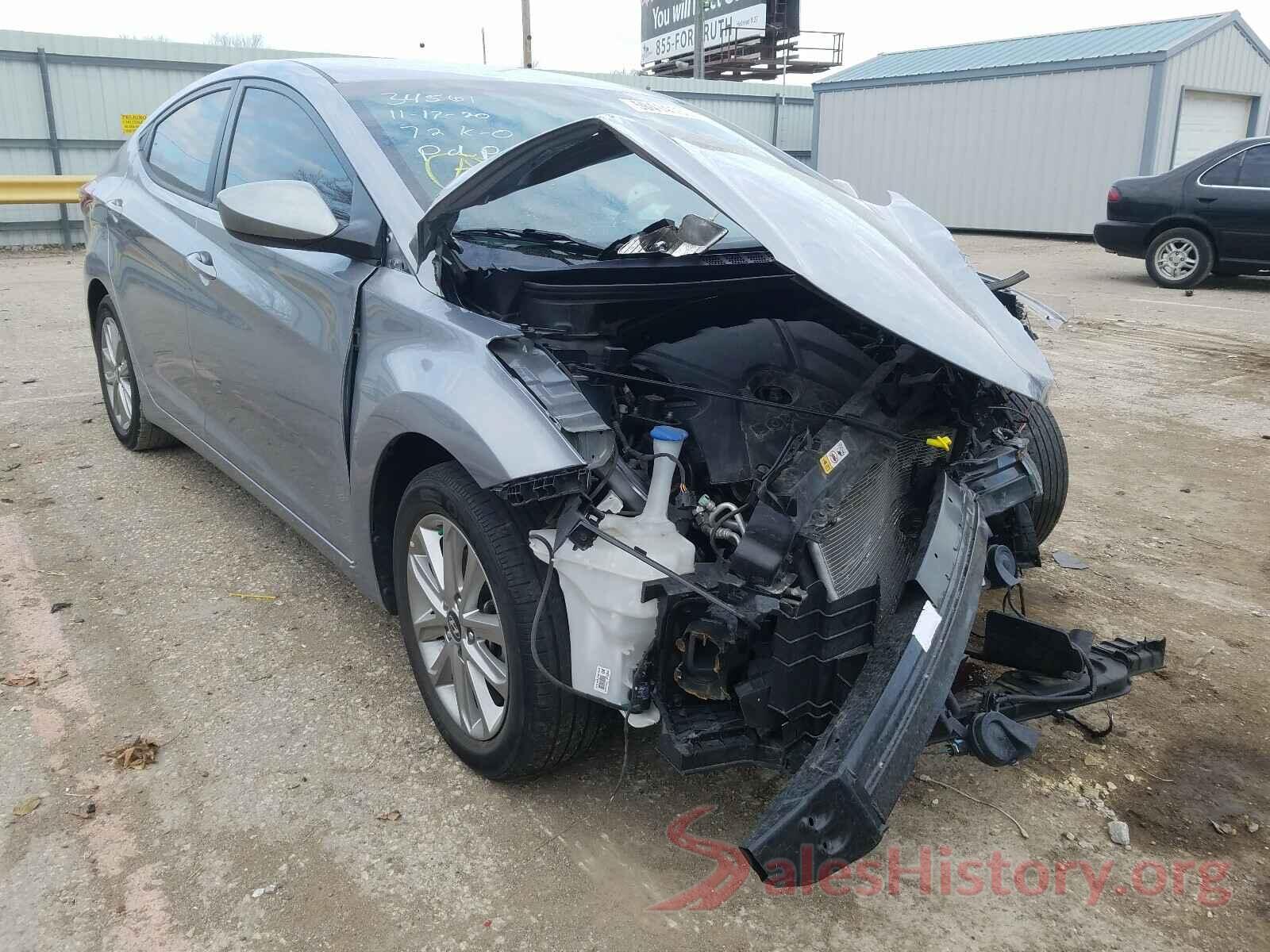 5NPDH4AE0GH710346 2016 HYUNDAI ELANTRA