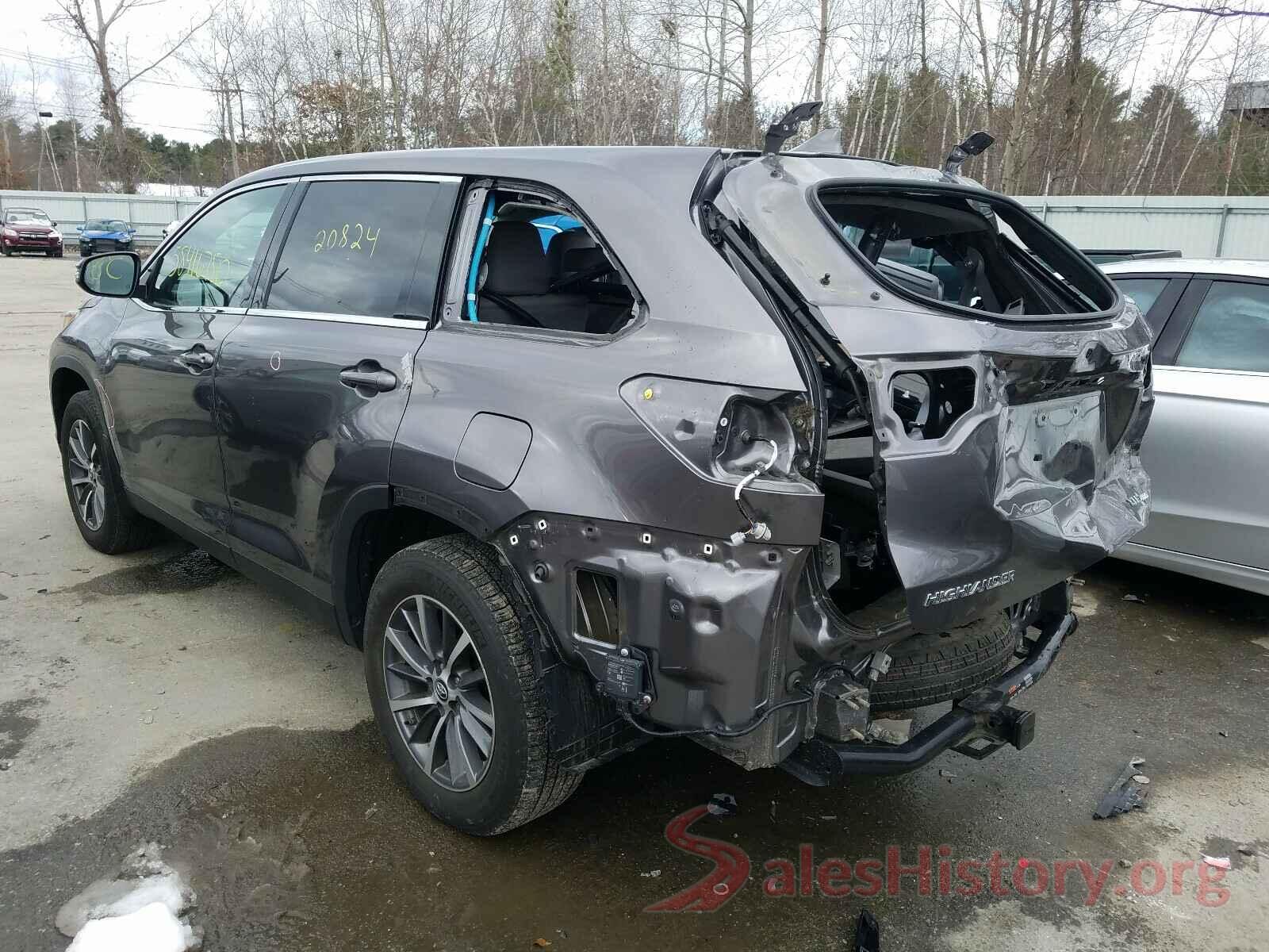 5TDJZRFH7KS587535 2019 TOYOTA HIGHLANDER