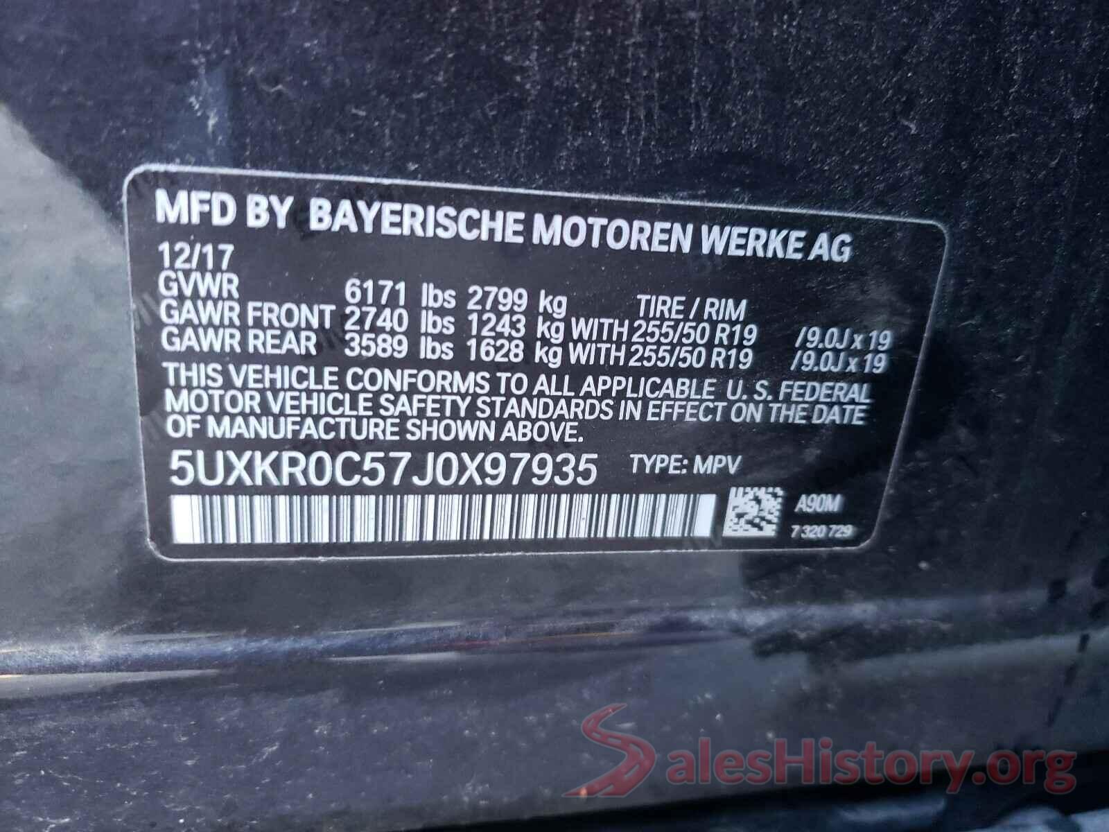 5UXKR0C57J0X97935 2018 BMW X5