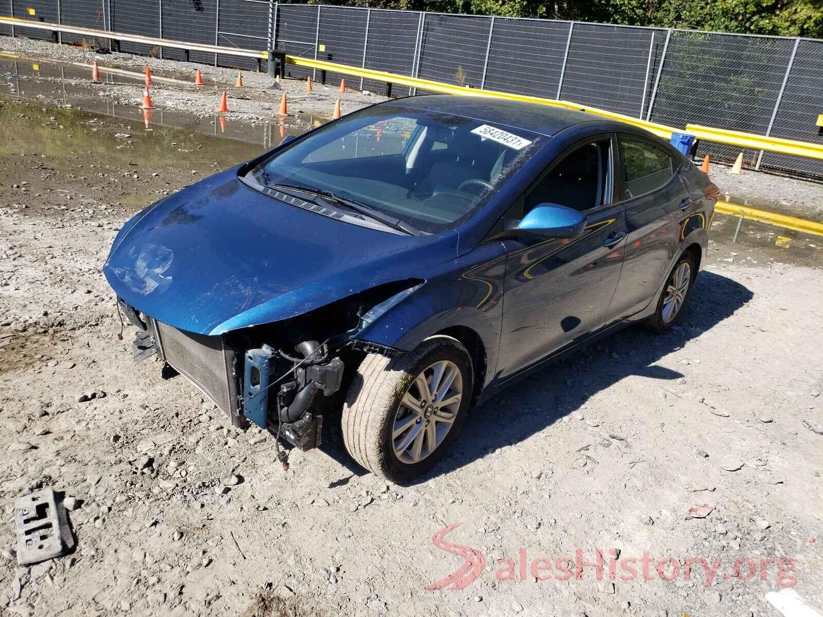 KMHDH4AE2GU601081 2016 HYUNDAI ELANTRA