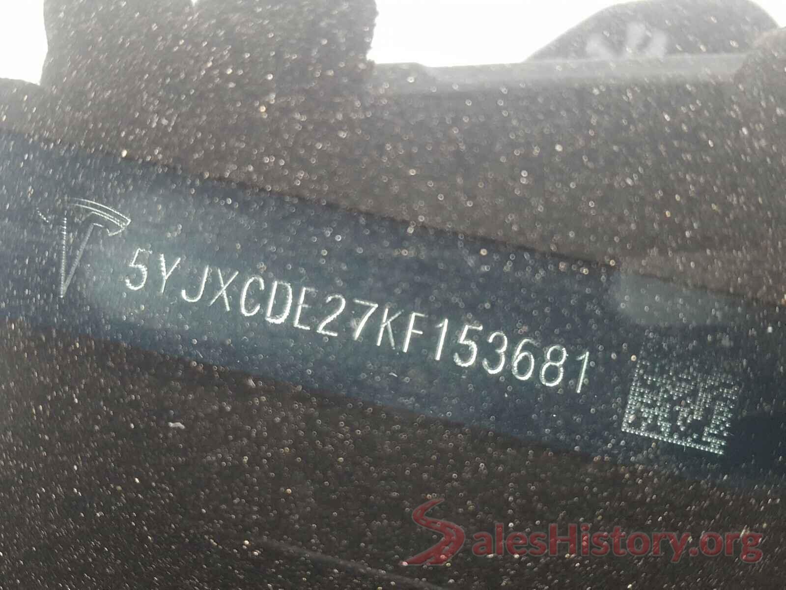 5YJXCDE27KF153681 2019 TESLA MODEL X