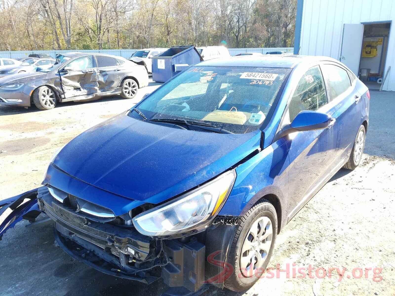 KMHCT4AEXHU306743 2017 HYUNDAI ACCENT