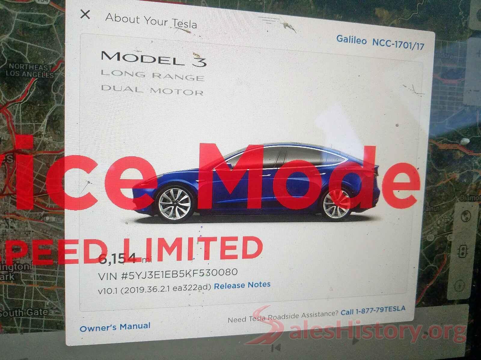 5YJ3E1EB5KF530080 2019 TESLA MODEL 3