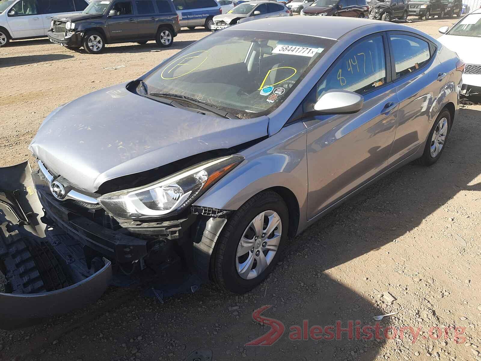 5NPDH4AE7GH723840 2016 HYUNDAI ELANTRA