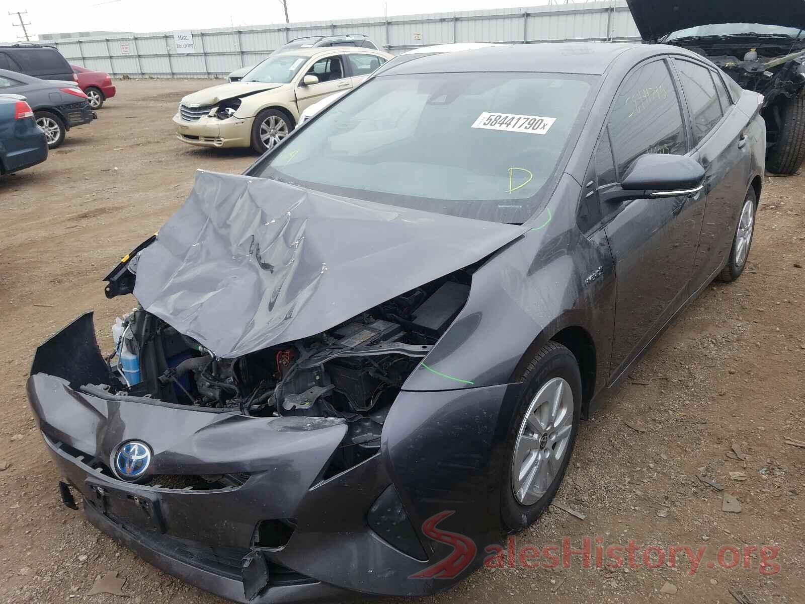 JTDKBRFU3H3546836 2017 TOYOTA PRIUS