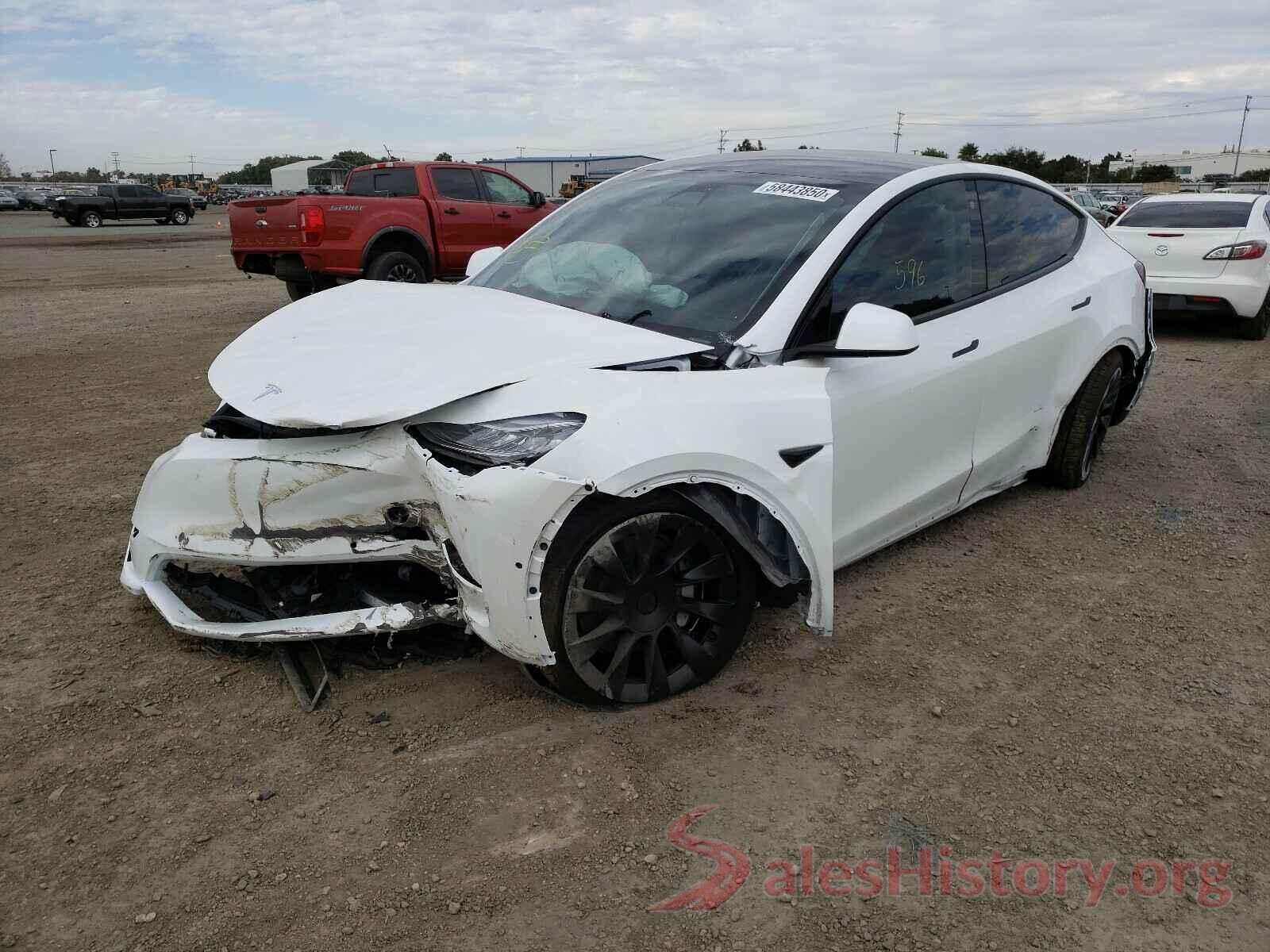 5YJYGDEE2MF074781 2021 TESLA MODEL Y