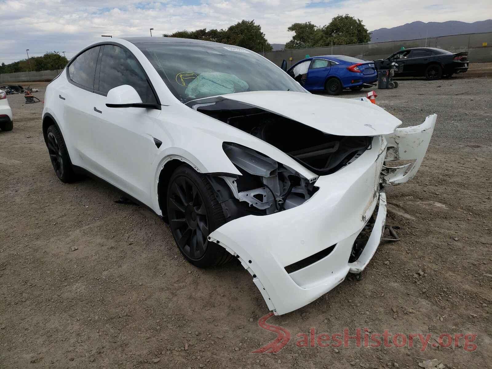 5YJYGDEE2MF074781 2021 TESLA MODEL Y