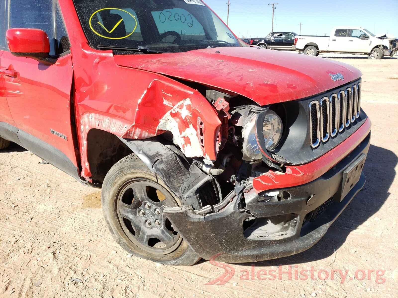 ZACCJABT2GPC44485 2016 JEEP RENEGADE