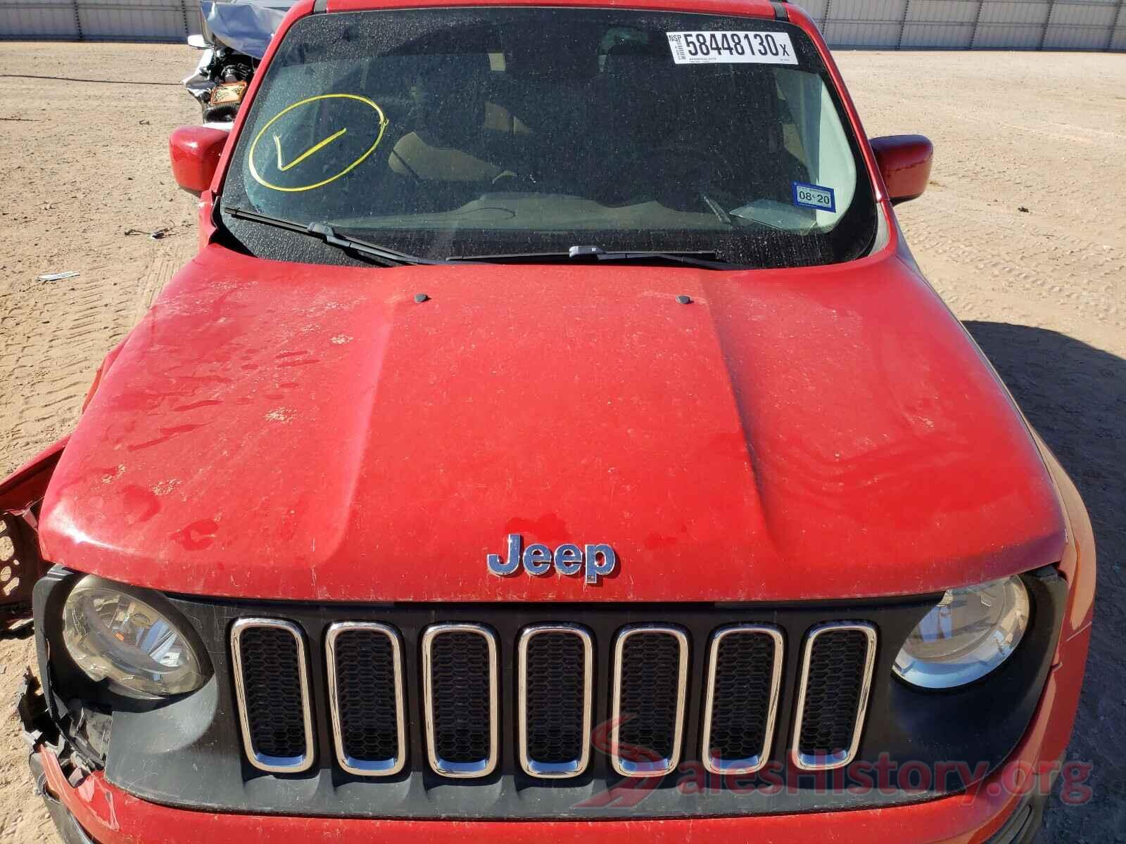 ZACCJABT2GPC44485 2016 JEEP RENEGADE