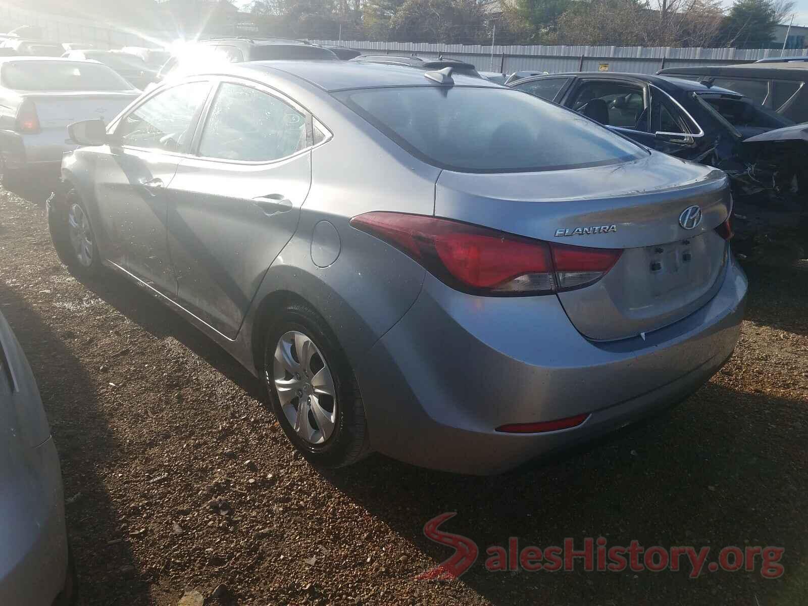 5NPDH4AE8GH744888 2016 HYUNDAI ELANTRA