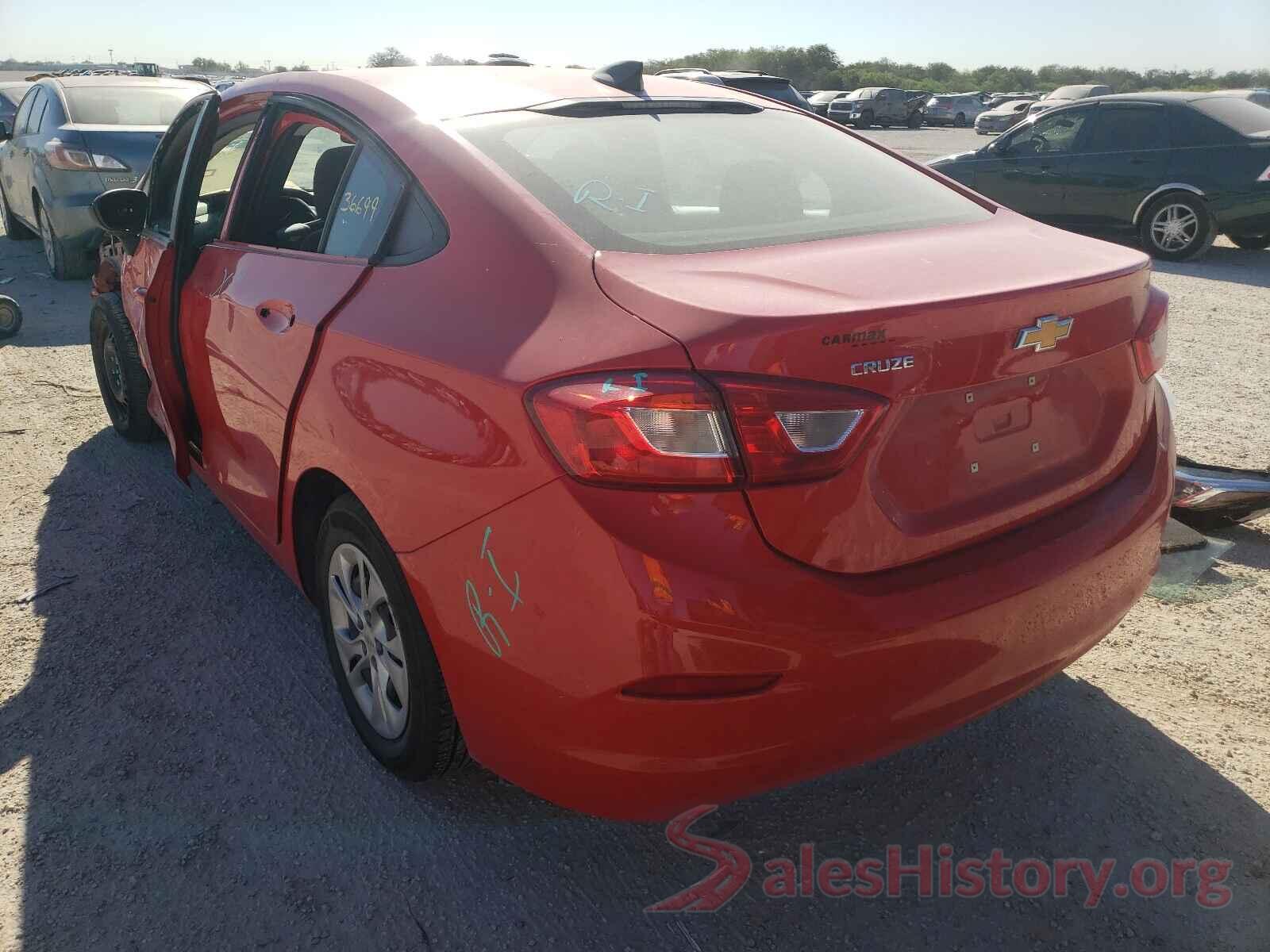 1G1BJ5SM9K7102905 2019 CHEVROLET CRUZE