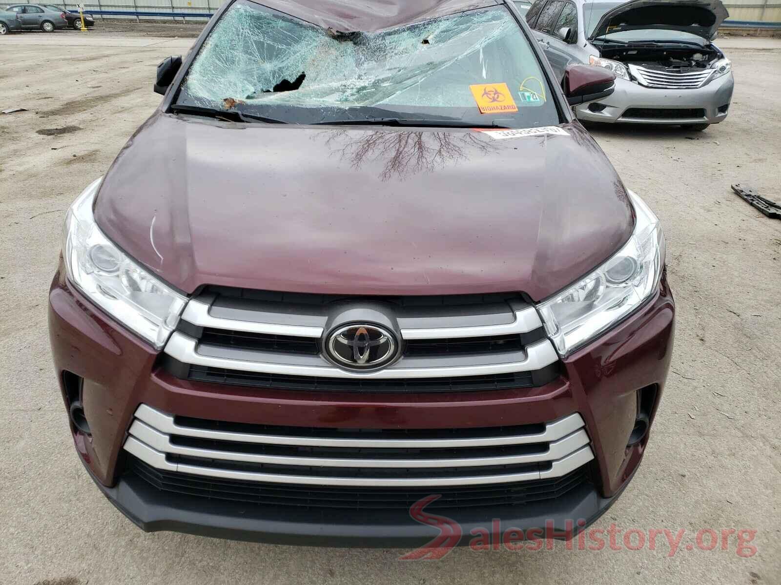 5TDBZRFH8KS937100 2019 TOYOTA HIGHLANDER