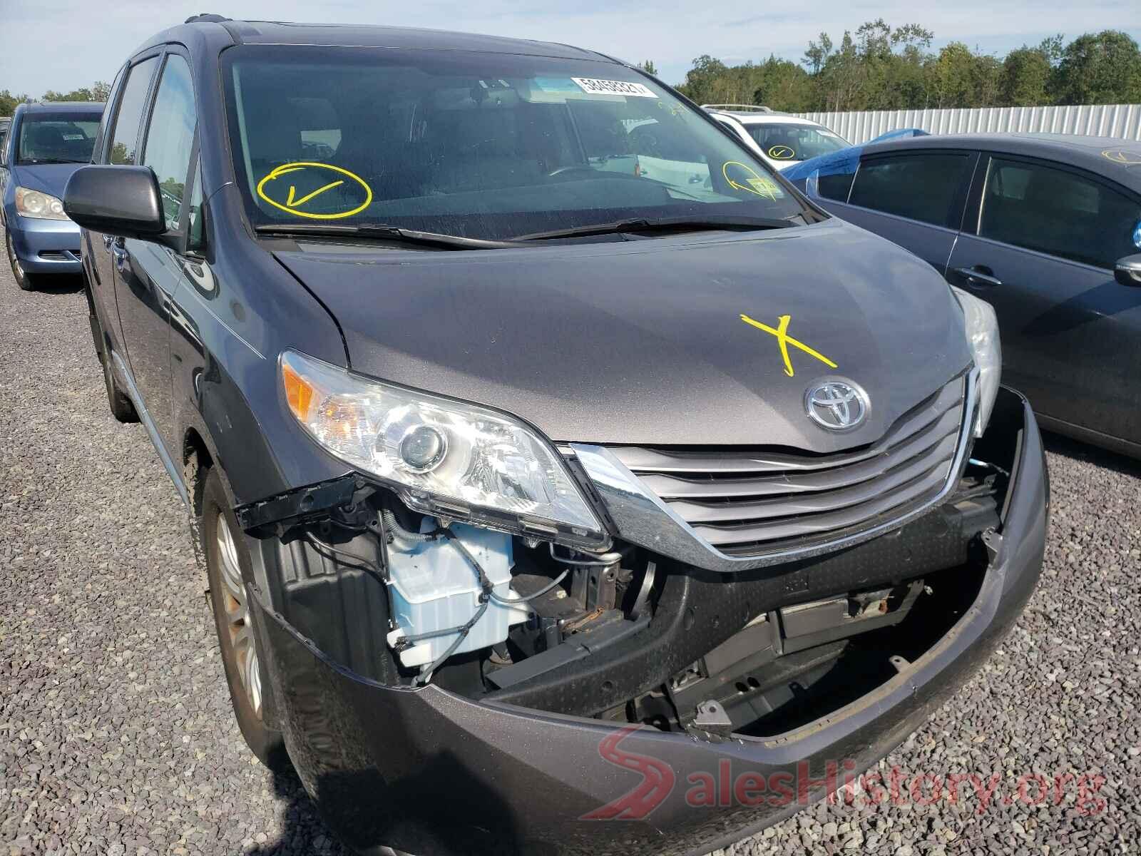 5TDYK3DC3GS728583 2016 TOYOTA SIENNA