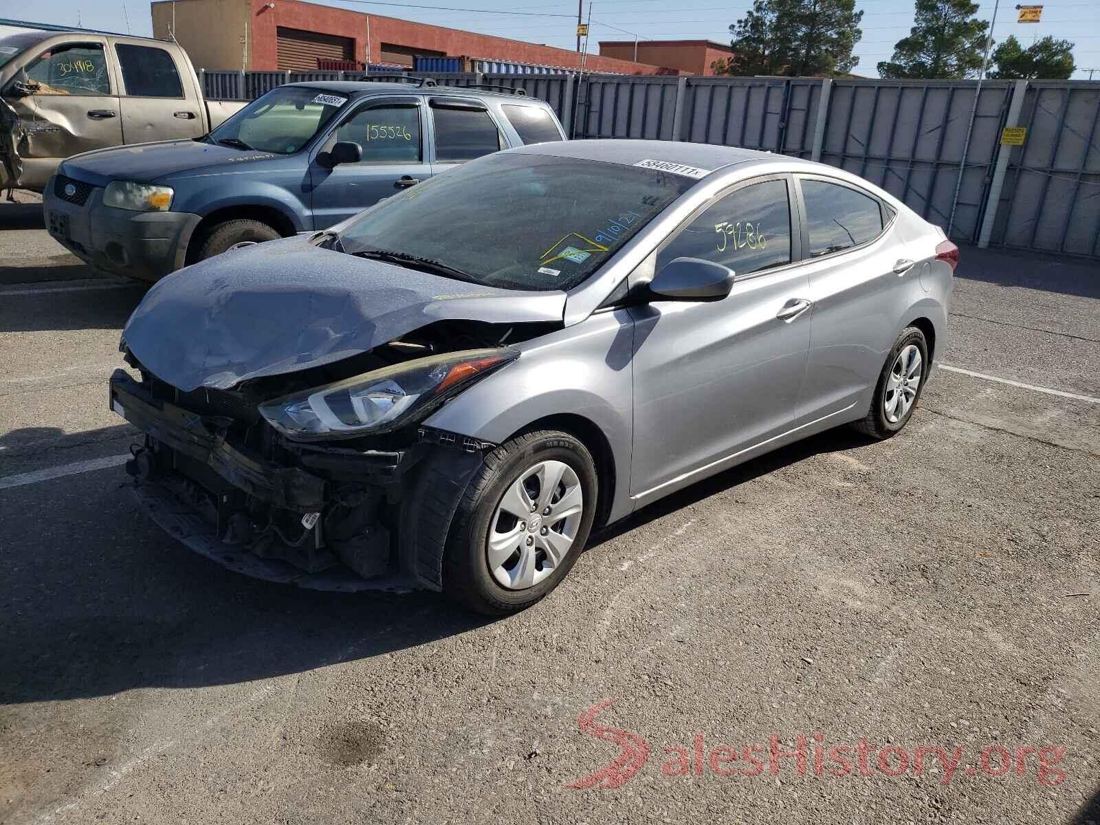 5NPDH4AE2GH758009 2016 HYUNDAI ELANTRA