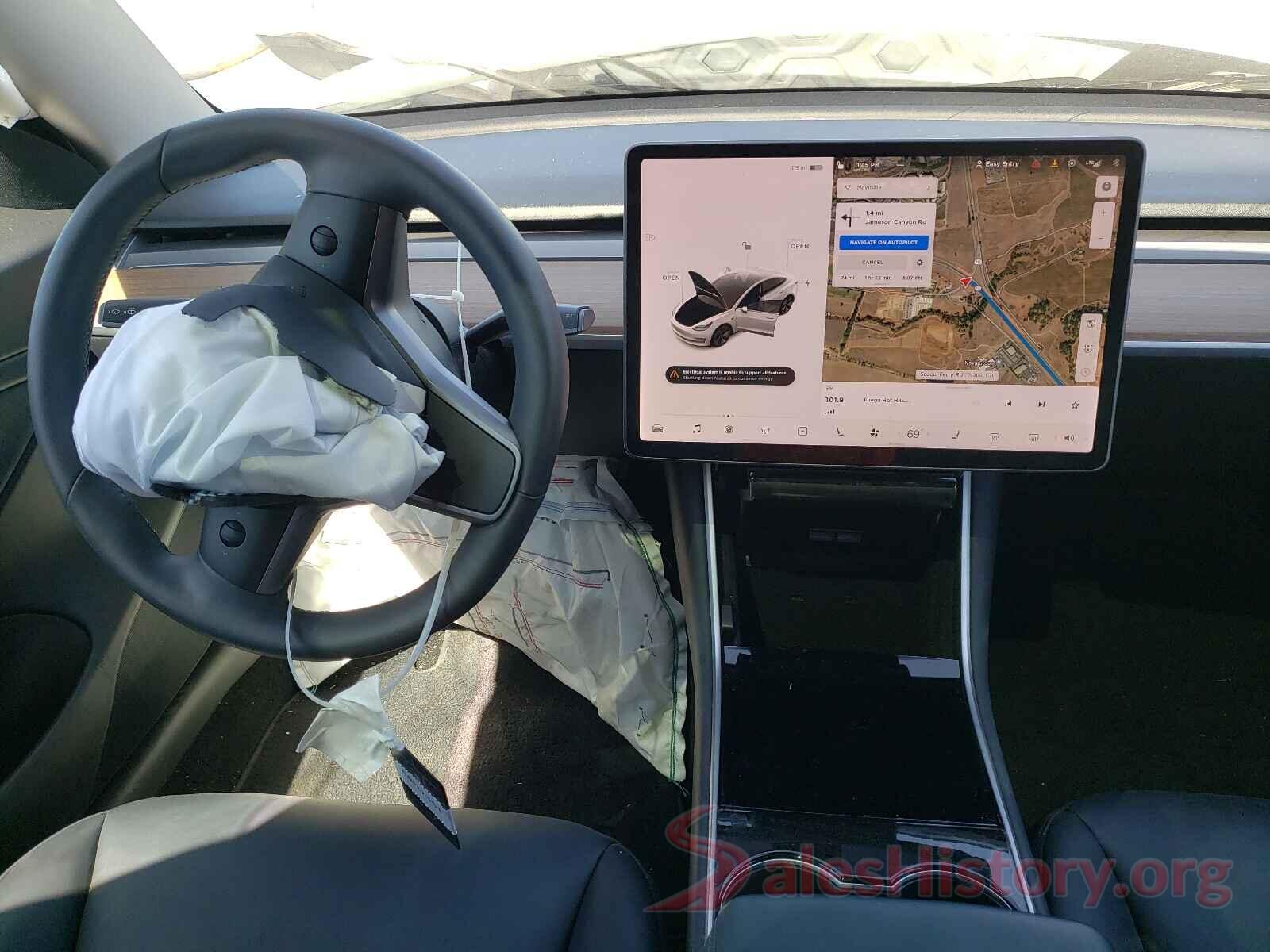 5YJ3E1EB4KF511598 2019 TESLA MODEL 3