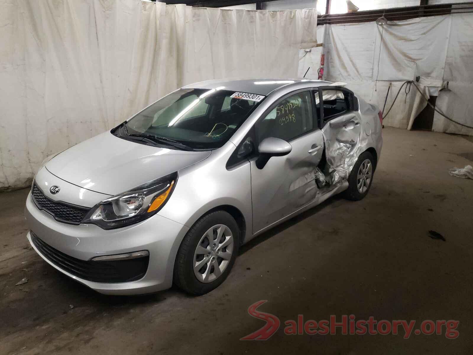 KNADM4A35H6100073 2017 KIA RIO