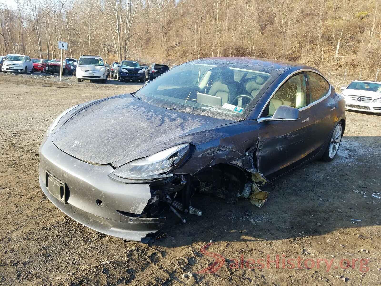 5YJ3E1EBXKF194586 2019 TESLA MODEL 3