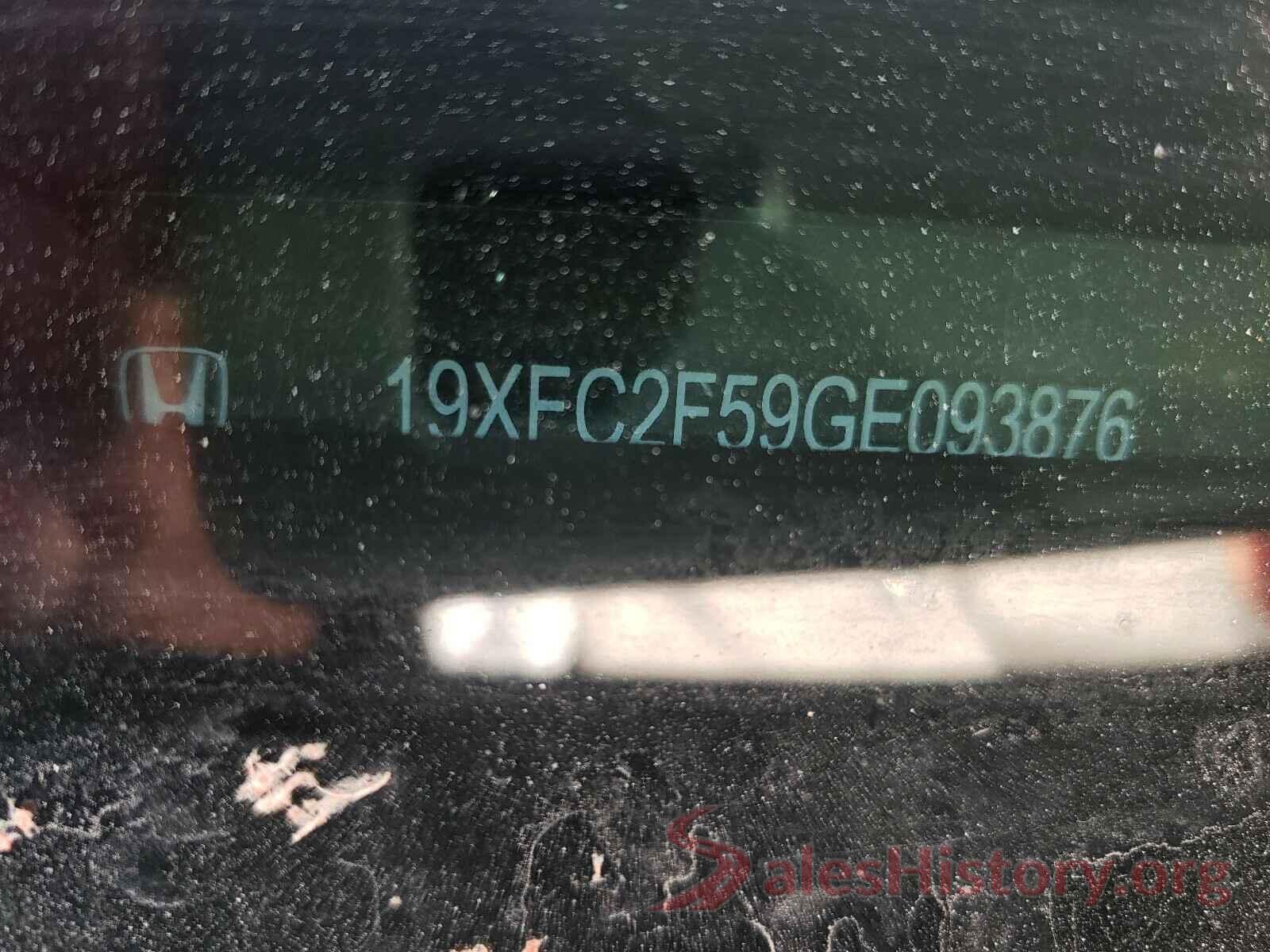 19XFC2F59GE093876 2016 HONDA CIVIC