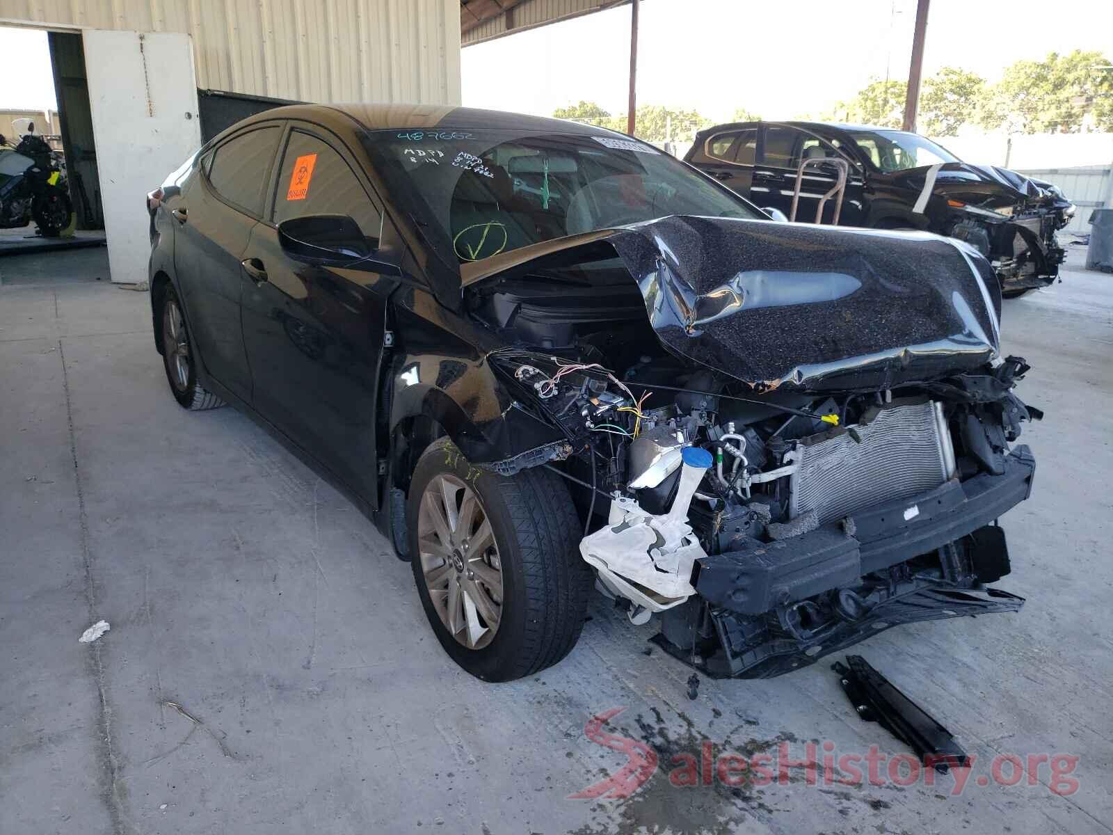 KMHDH4AE9GU487662 2016 HYUNDAI ELANTRA