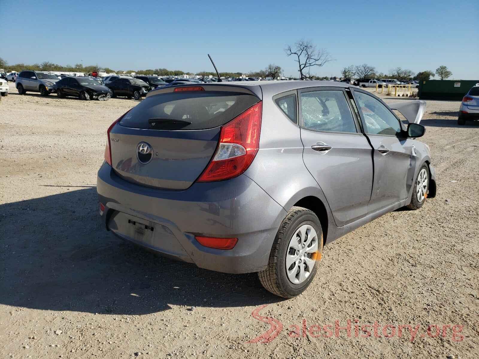 KMHCT5AEXHU322575 2017 HYUNDAI ACCENT