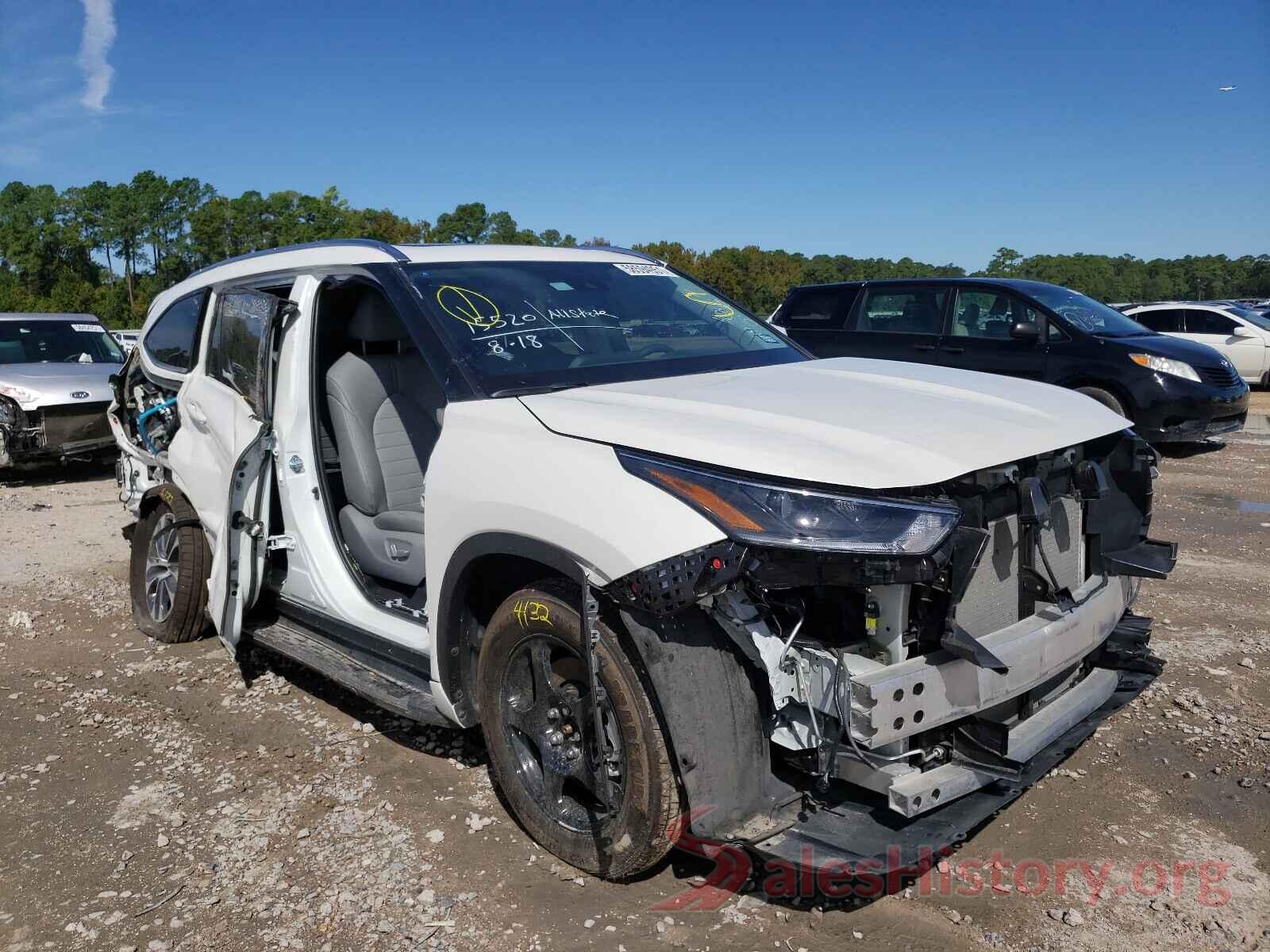 5TDGZRAH6MS530523 2021 TOYOTA HIGHLANDER