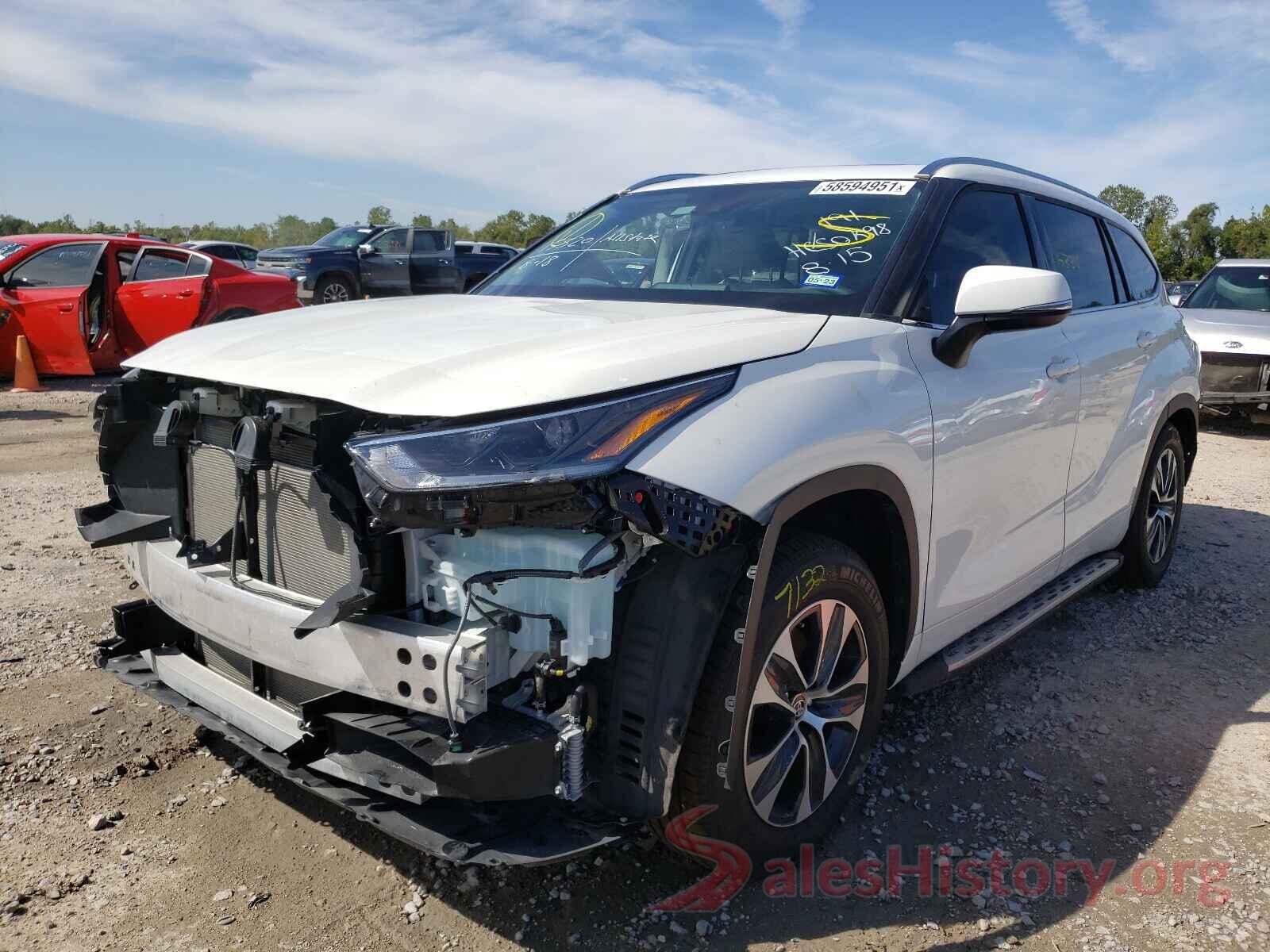 5TDGZRAH6MS530523 2021 TOYOTA HIGHLANDER