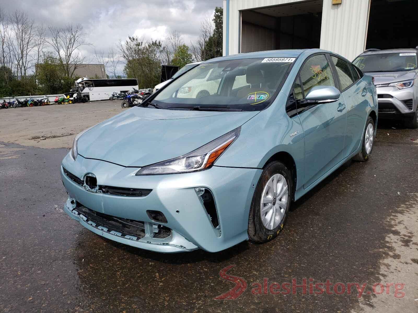 JTDKARFU9K3095826 2019 TOYOTA PRIUS