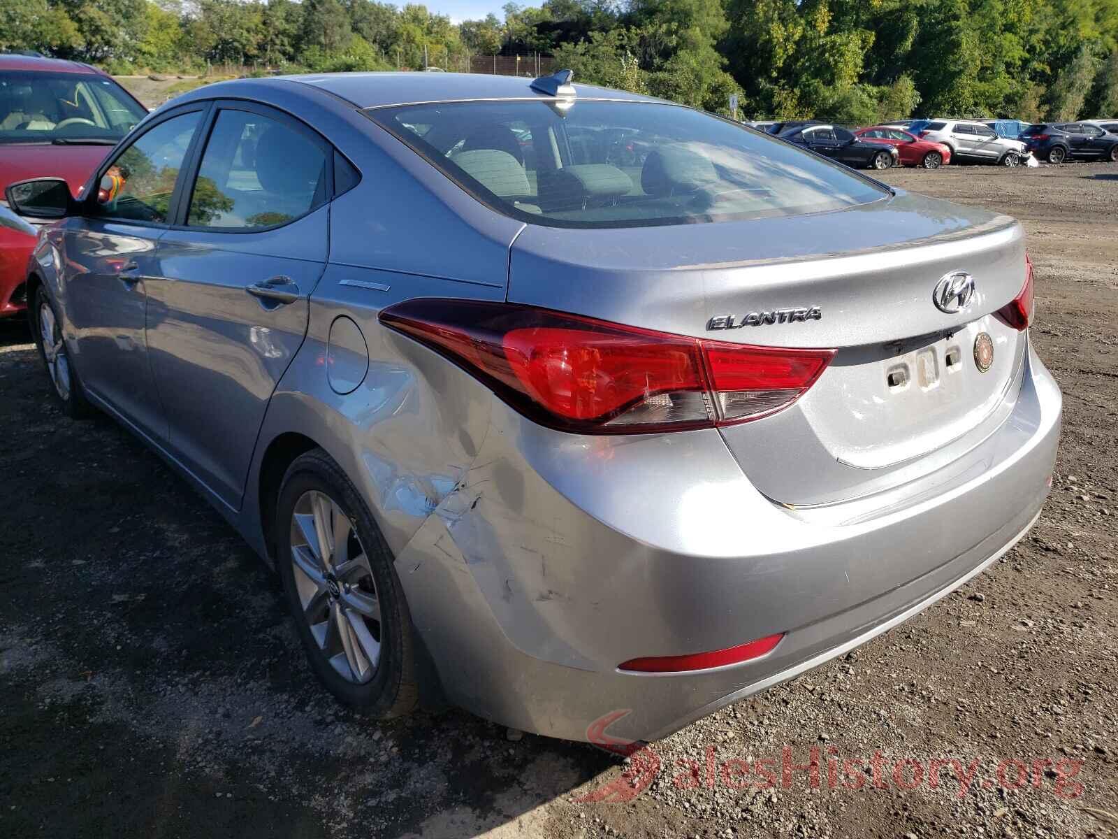 5NPDH4AE4GH796129 2016 HYUNDAI ELANTRA