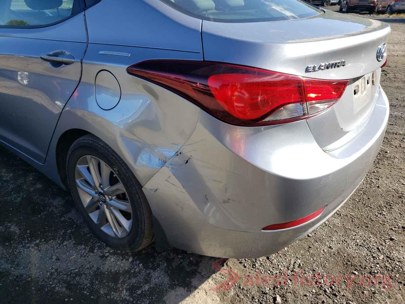 5NPDH4AE4GH796129 2016 HYUNDAI ELANTRA