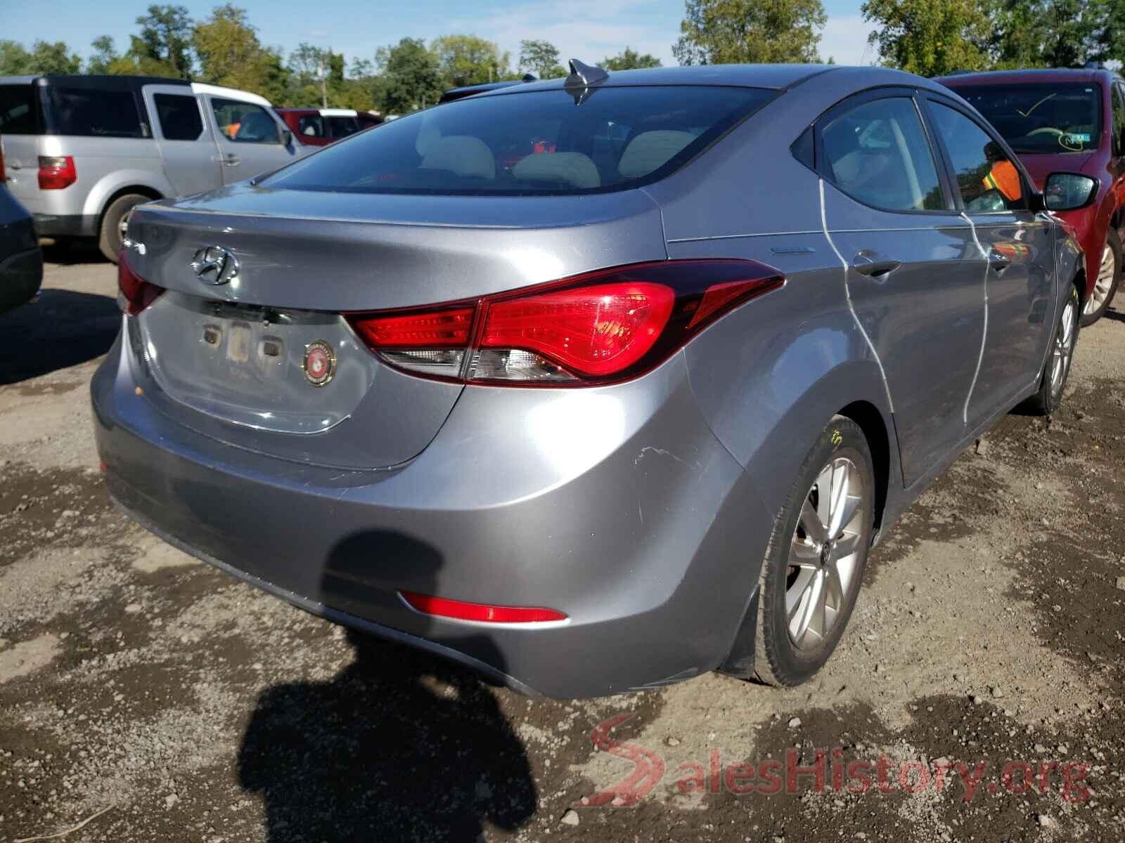 5NPDH4AE4GH796129 2016 HYUNDAI ELANTRA