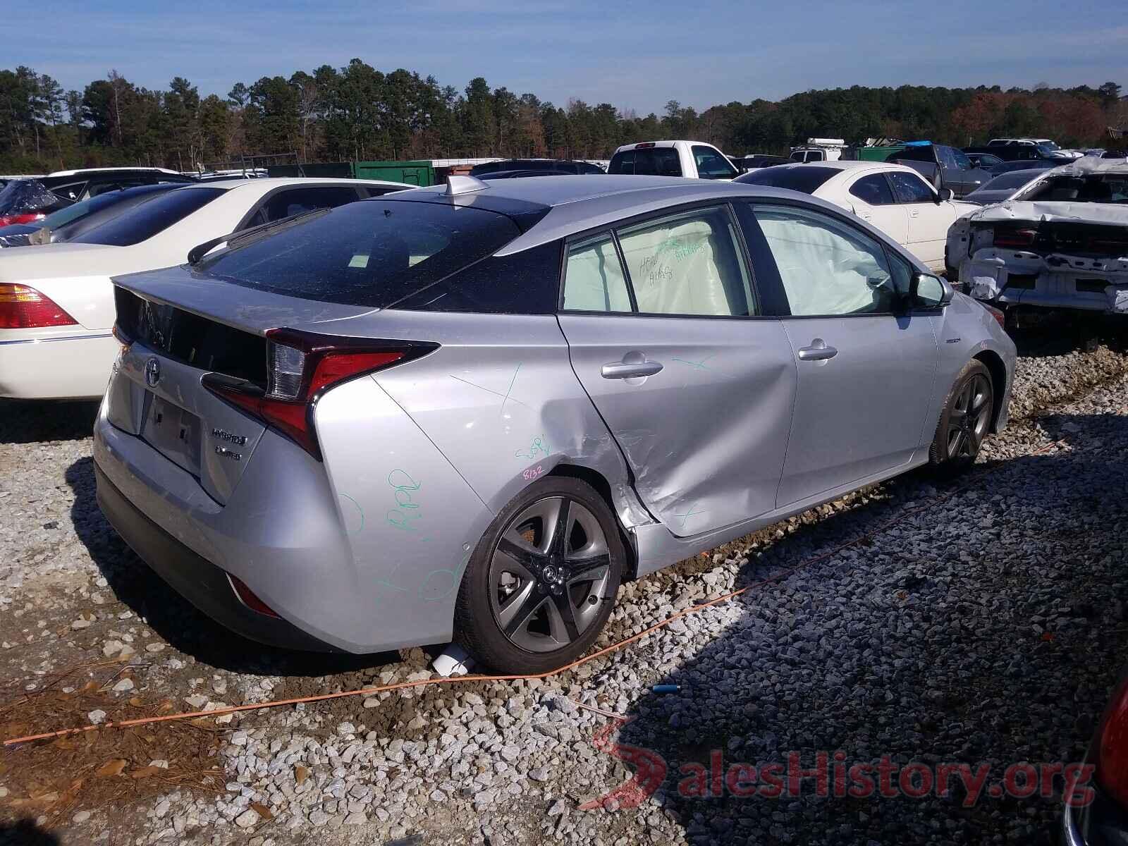 JTDKARFU9K3082798 2019 TOYOTA PRIUS