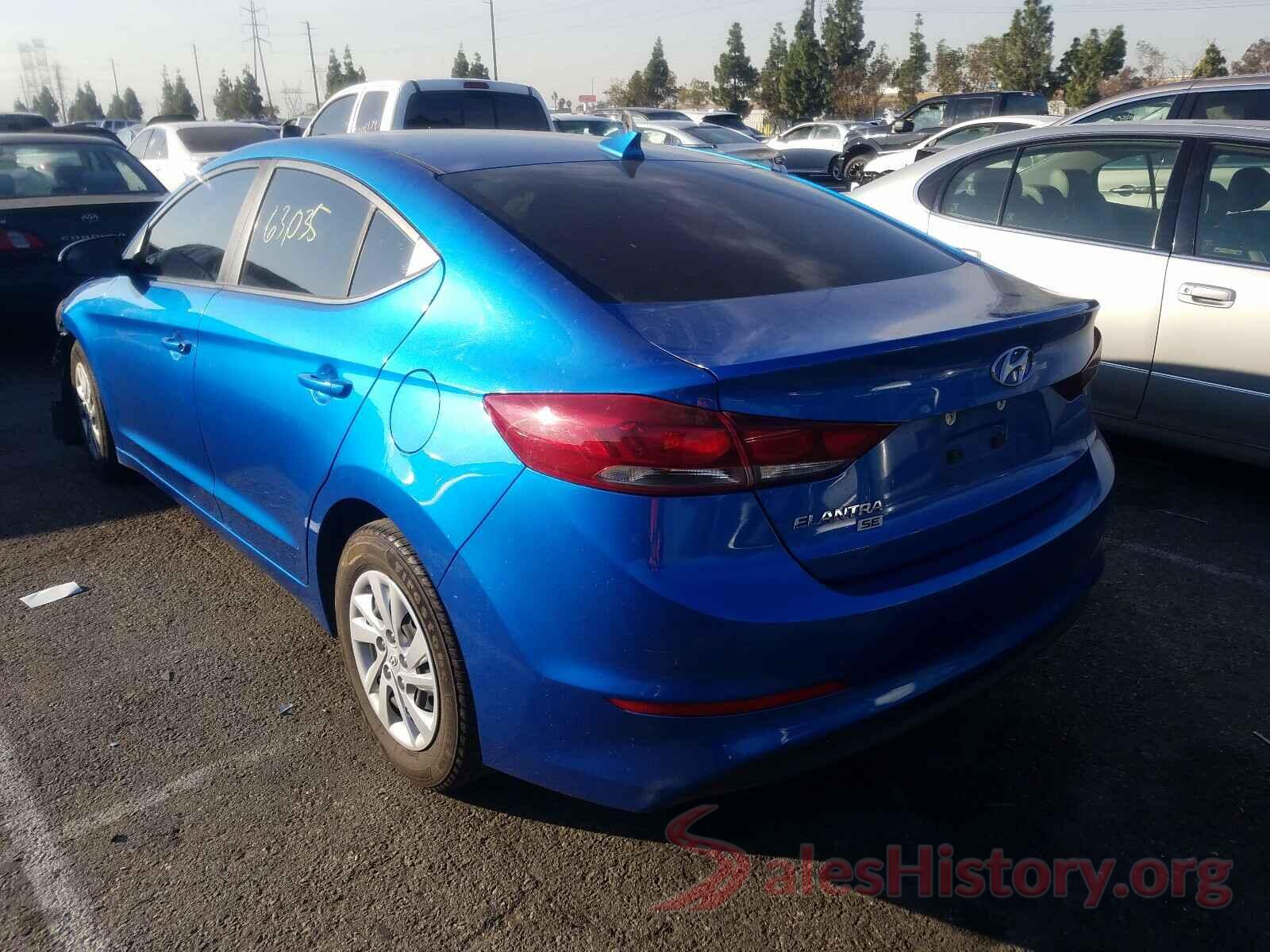 5NPD74LF7HH192116 2017 HYUNDAI ELANTRA