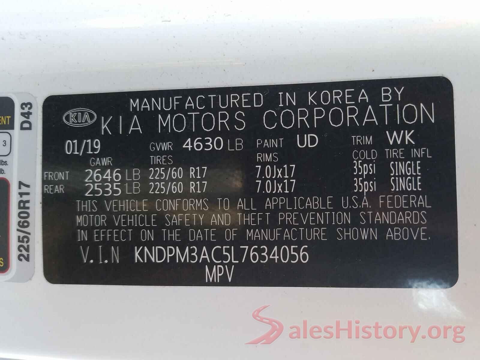 KNDPM3AC5L7634056 2020 KIA SPORTAGE