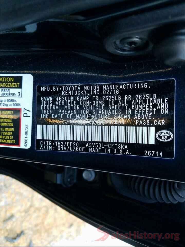 4T1BF1FK4GU207608 2016 TOYOTA CAMRY