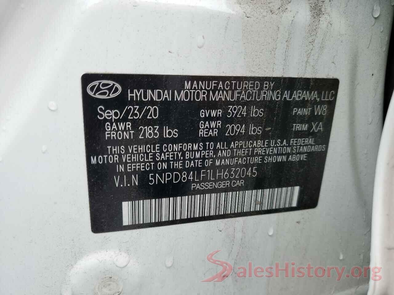 5NPD84LF1LH632045 2020 HYUNDAI ELANTRA