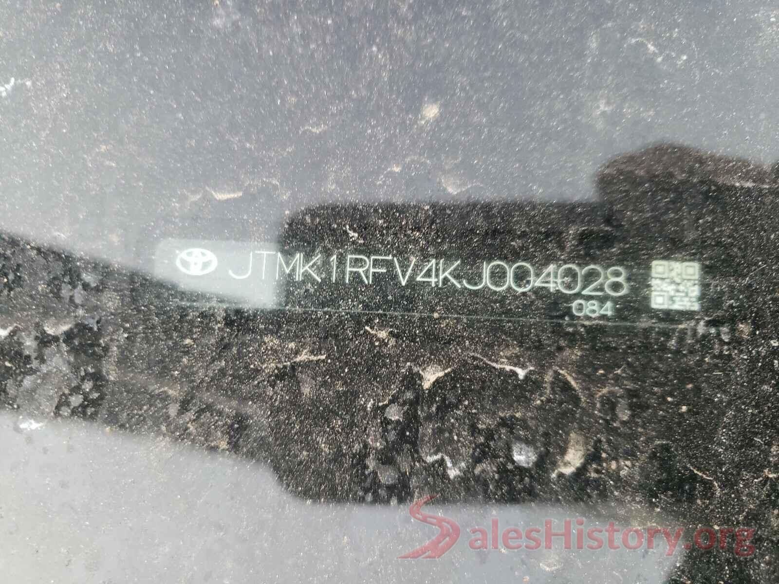 JTMK1RFV4KJ004028 2019 TOYOTA RAV4