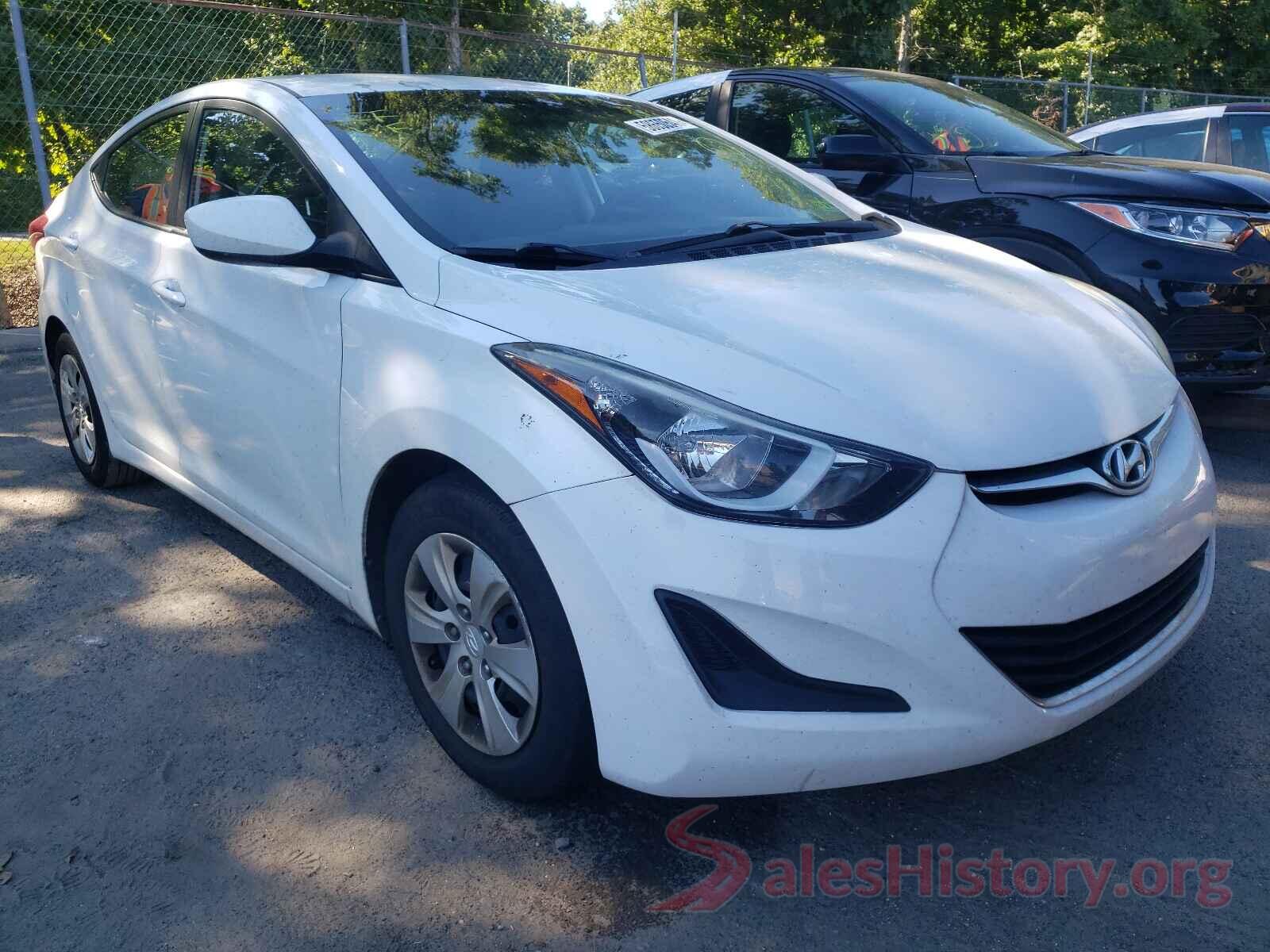 5NPDH4AE8GH673045 2016 HYUNDAI ELANTRA