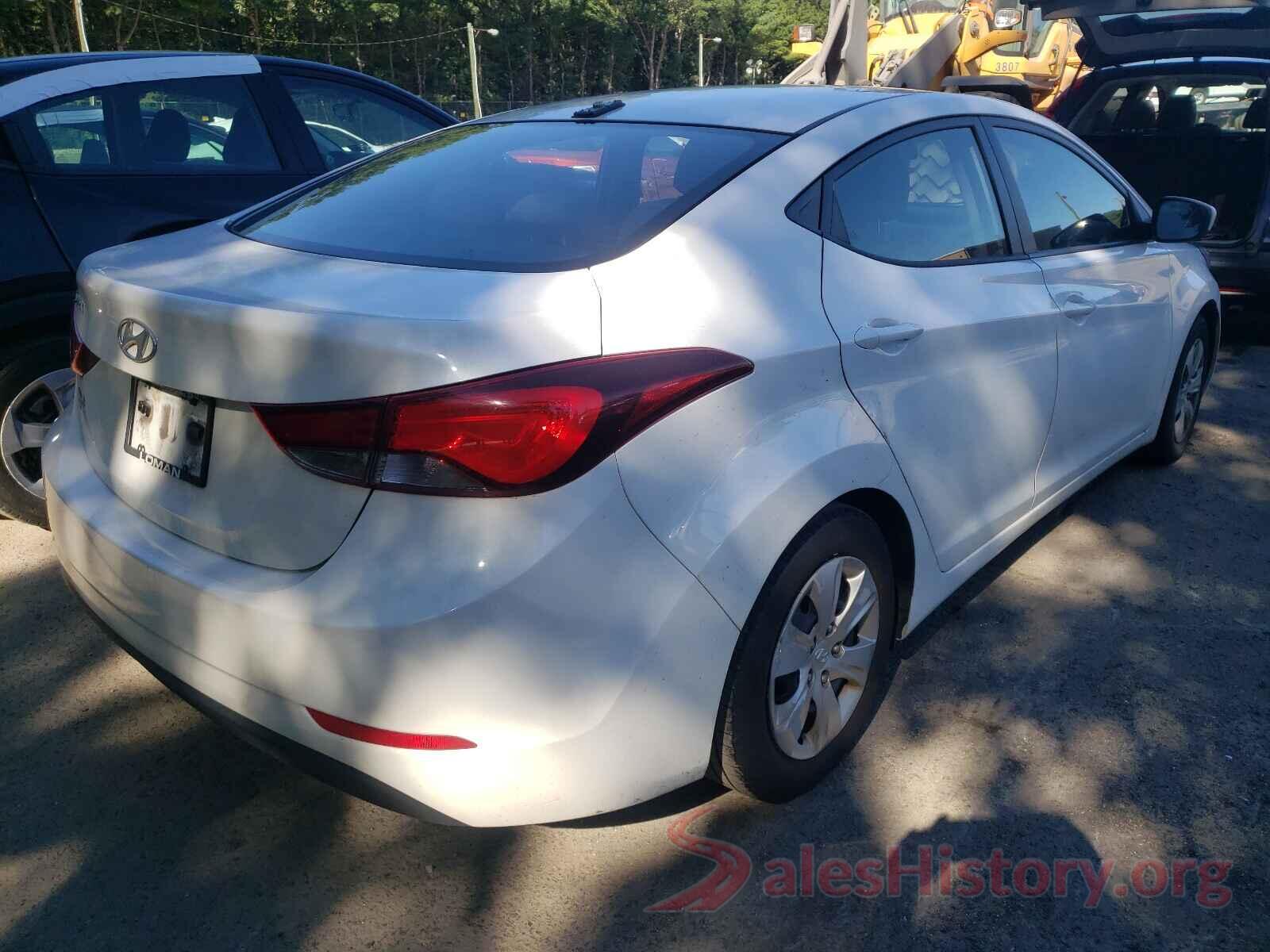 5NPDH4AE8GH673045 2016 HYUNDAI ELANTRA