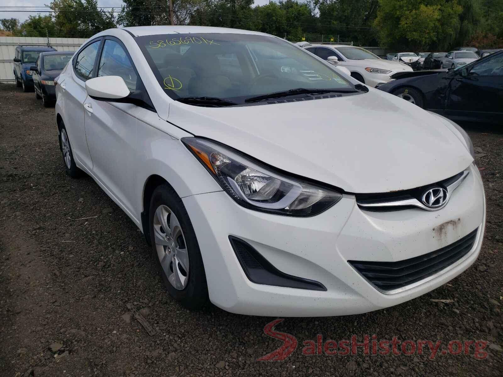 5NPDH4AE7GH724681 2016 HYUNDAI ELANTRA