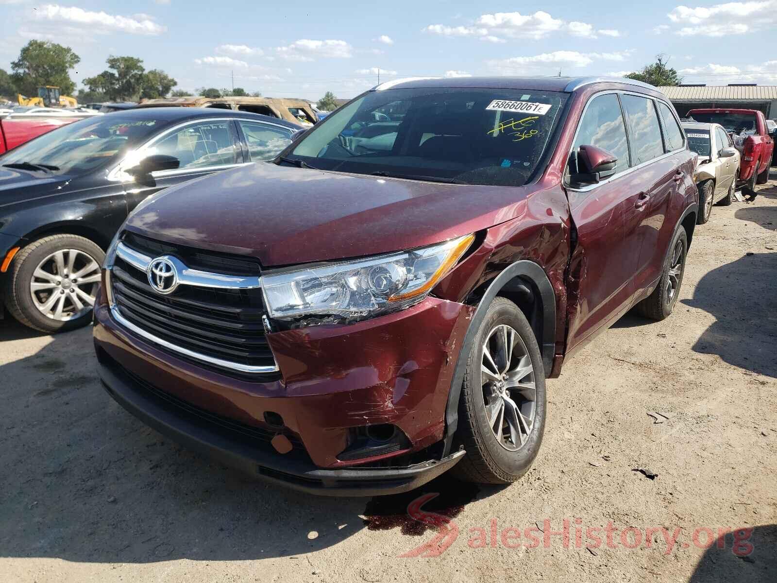 5TDKKRFH9GS181952 2016 TOYOTA HIGHLANDER