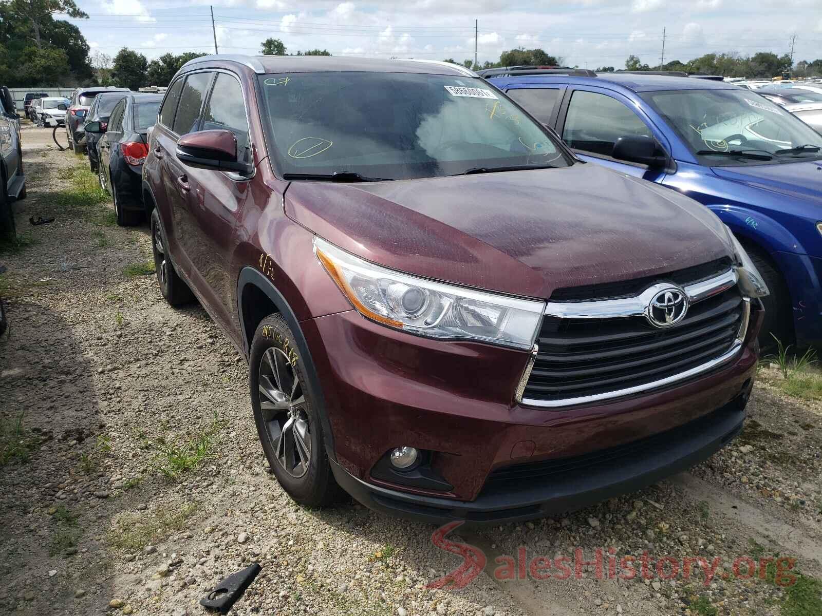 5TDKKRFH9GS181952 2016 TOYOTA HIGHLANDER