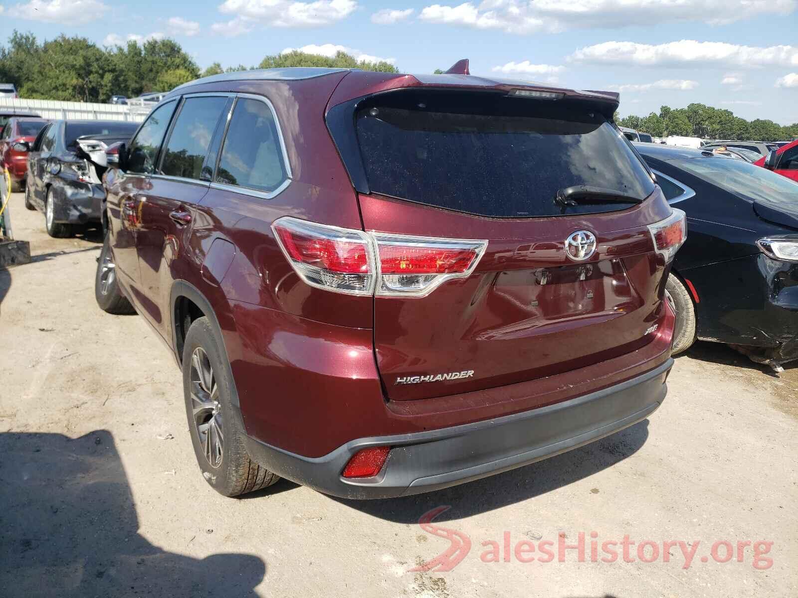 5TDKKRFH9GS181952 2016 TOYOTA HIGHLANDER