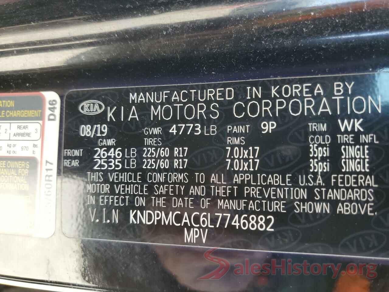 KNDPMCAC6L7746882 2020 KIA SPORTAGE