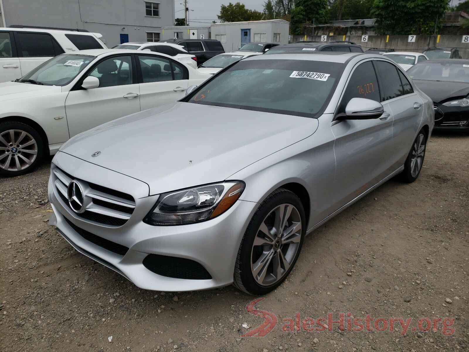 55SWF4JB4JU262007 2018 MERCEDES-BENZ C CLASS