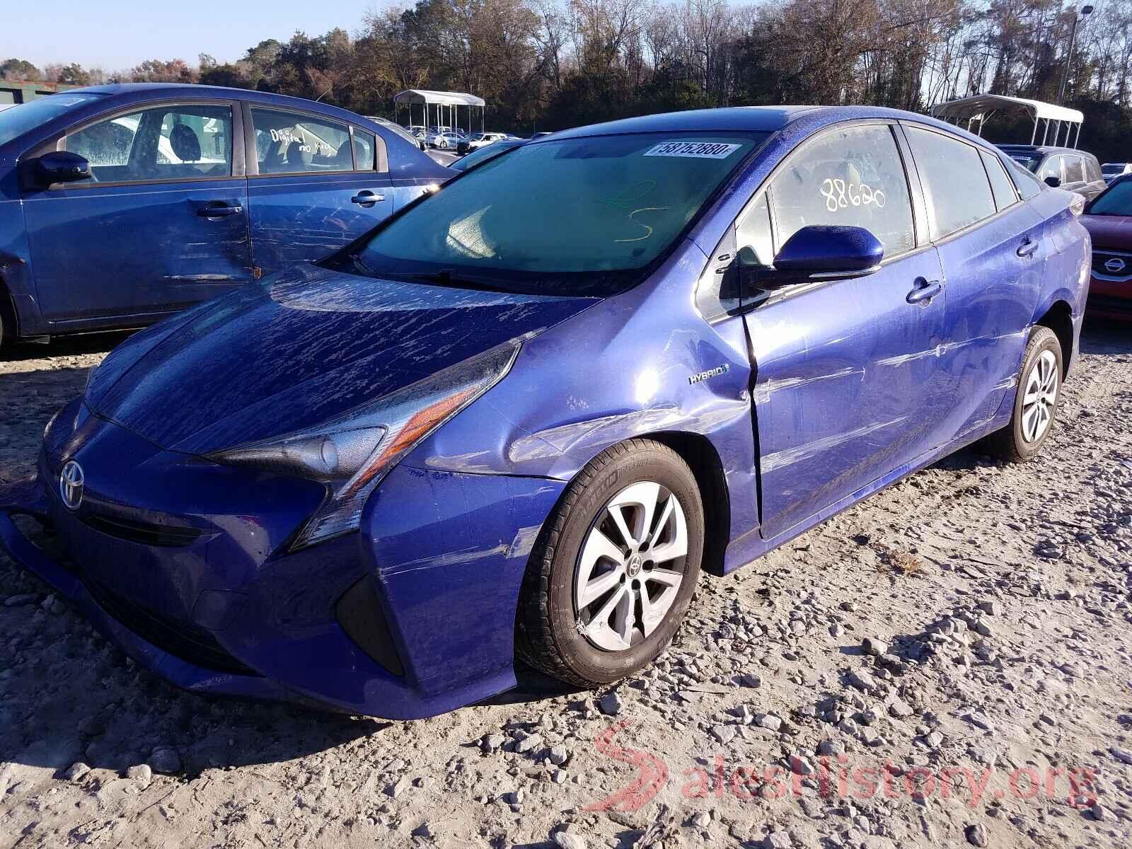 JTDKARFU1G3527719 2016 TOYOTA PRIUS