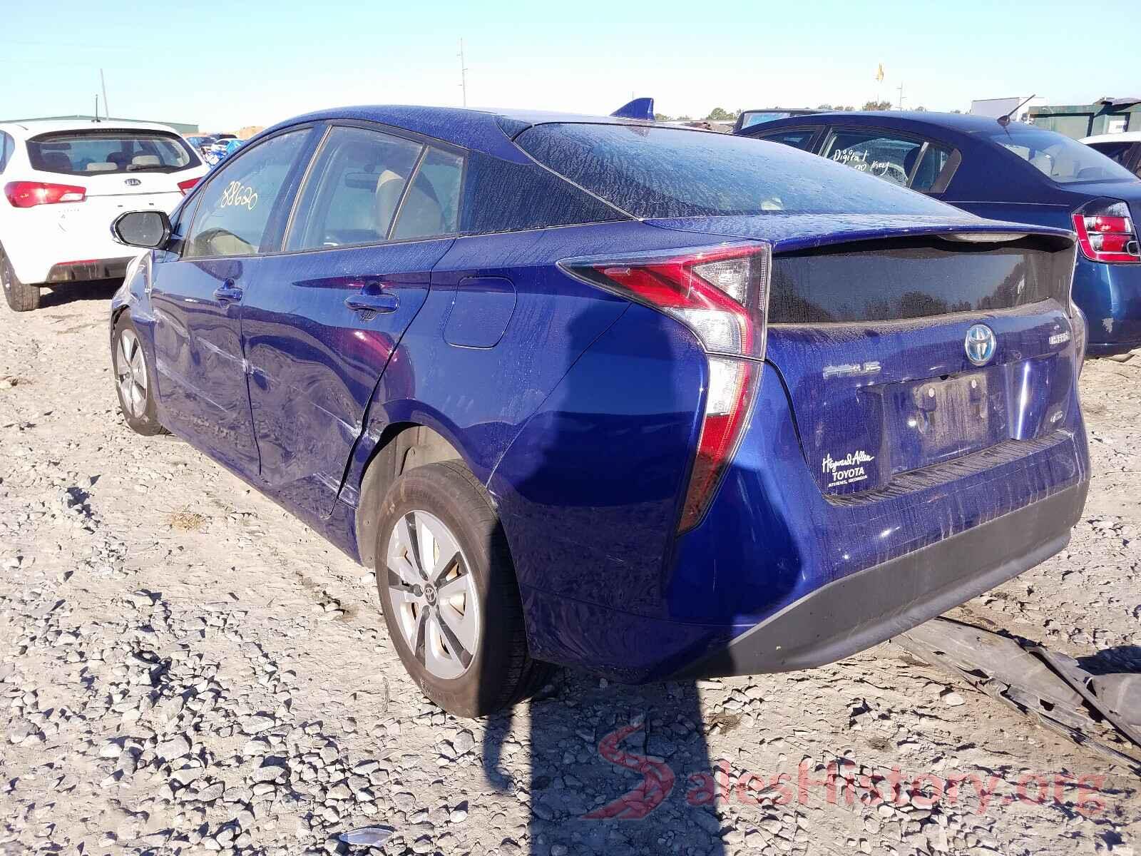 JTDKARFU1G3527719 2016 TOYOTA PRIUS