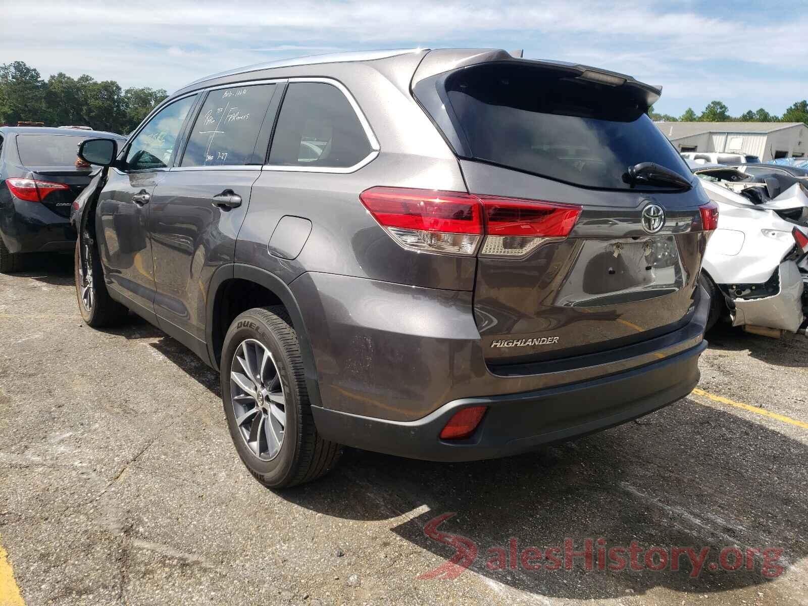 5TDKZRFHXKS556297 2019 TOYOTA HIGHLANDER