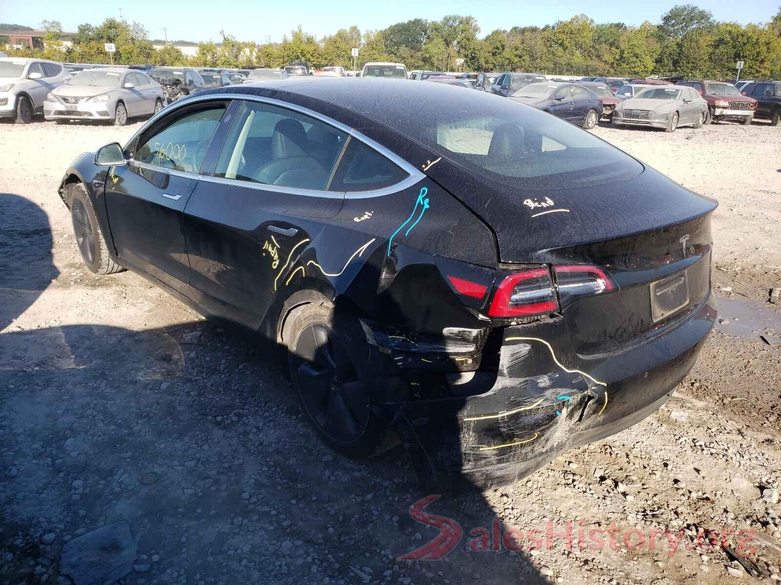 5YJ3E1EAXKF296364 2019 TESLA MODEL 3